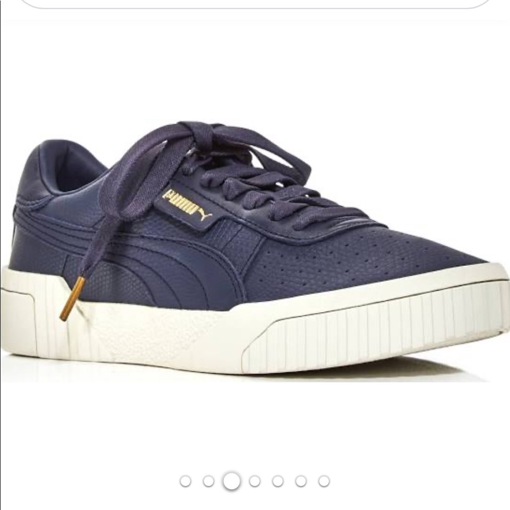 Puma Cali Emboss Leather Sneakers - Picture 1 of 8